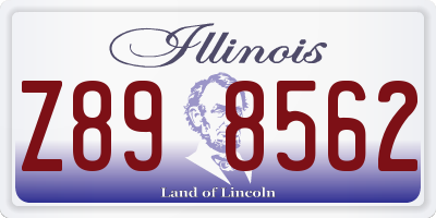 IL license plate Z898562