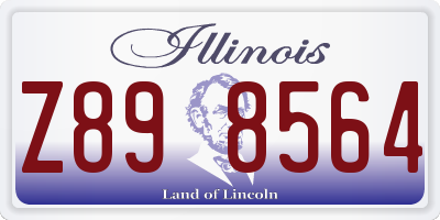 IL license plate Z898564