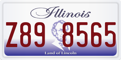 IL license plate Z898565