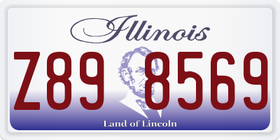 IL license plate Z898569