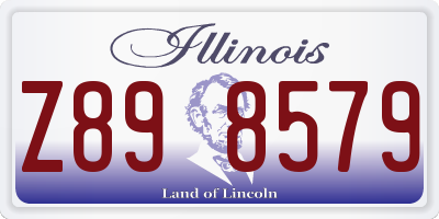 IL license plate Z898579
