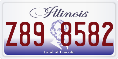 IL license plate Z898582