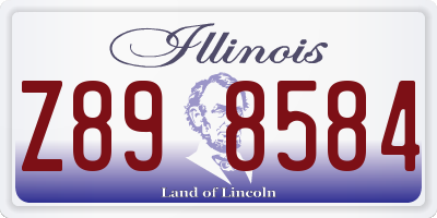 IL license plate Z898584
