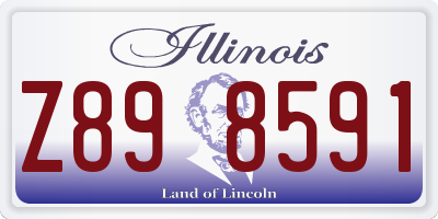 IL license plate Z898591
