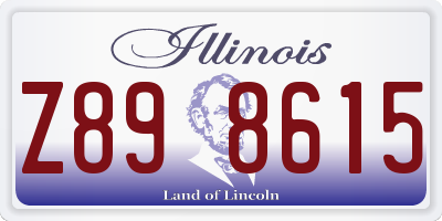 IL license plate Z898615