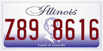 IL license plate Z898616