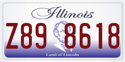 IL license plate Z898618
