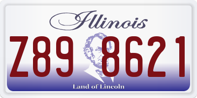 IL license plate Z898621