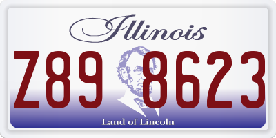 IL license plate Z898623