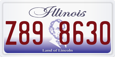 IL license plate Z898630