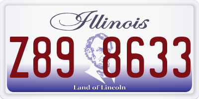IL license plate Z898633