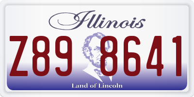 IL license plate Z898641