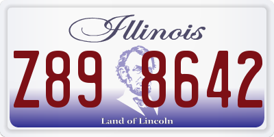 IL license plate Z898642