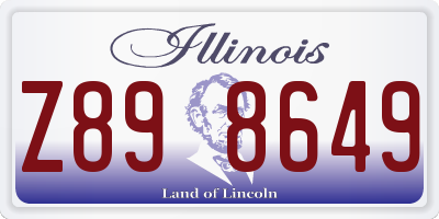 IL license plate Z898649