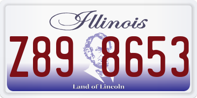 IL license plate Z898653