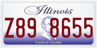 IL license plate Z898655