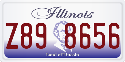IL license plate Z898656