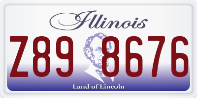 IL license plate Z898676