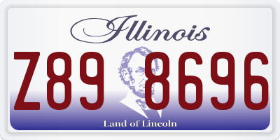 IL license plate Z898696