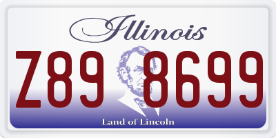 IL license plate Z898699
