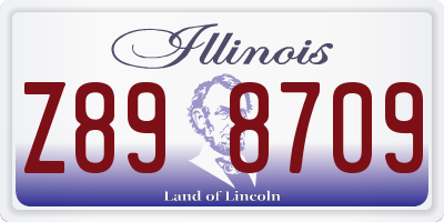 IL license plate Z898709