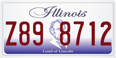 IL license plate Z898712