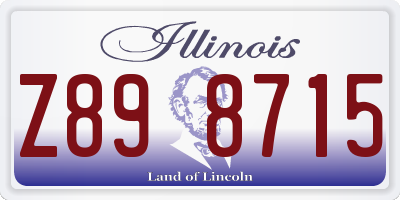IL license plate Z898715
