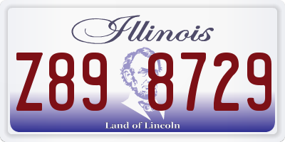 IL license plate Z898729