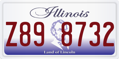 IL license plate Z898732