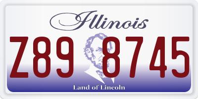 IL license plate Z898745