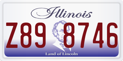 IL license plate Z898746