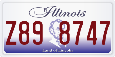 IL license plate Z898747