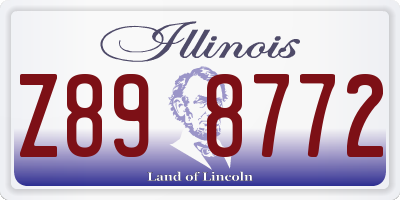 IL license plate Z898772