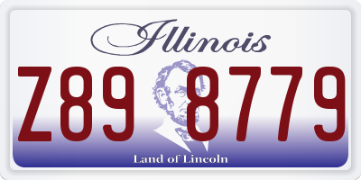 IL license plate Z898779
