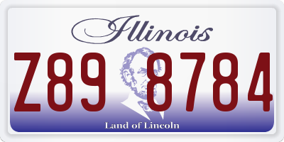 IL license plate Z898784