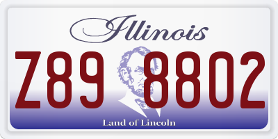 IL license plate Z898802