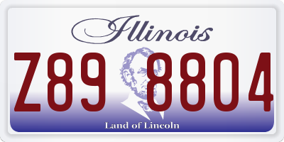 IL license plate Z898804