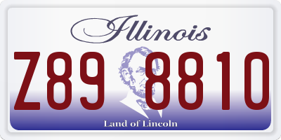 IL license plate Z898810