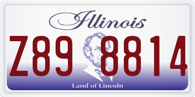 IL license plate Z898814