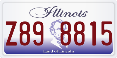 IL license plate Z898815