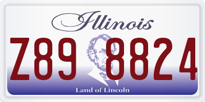 IL license plate Z898824