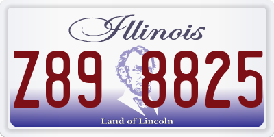 IL license plate Z898825