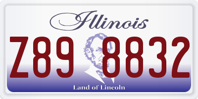 IL license plate Z898832