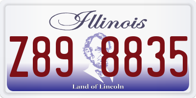 IL license plate Z898835