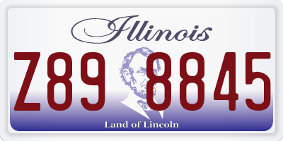 IL license plate Z898845