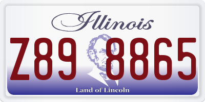 IL license plate Z898865