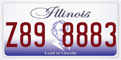 IL license plate Z898883