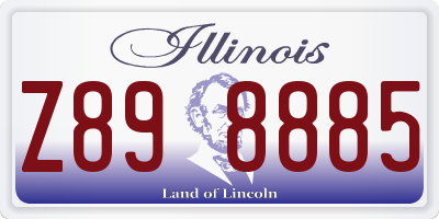 IL license plate Z898885