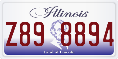 IL license plate Z898894