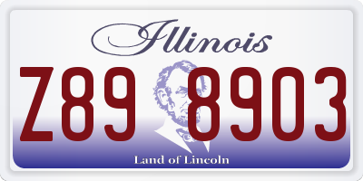 IL license plate Z898903
